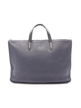 Loewe Briefcase Toledo Navy Leather
